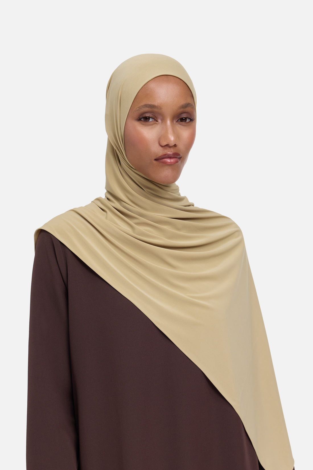 Premium Jersey Sjaal | Mos Beige
