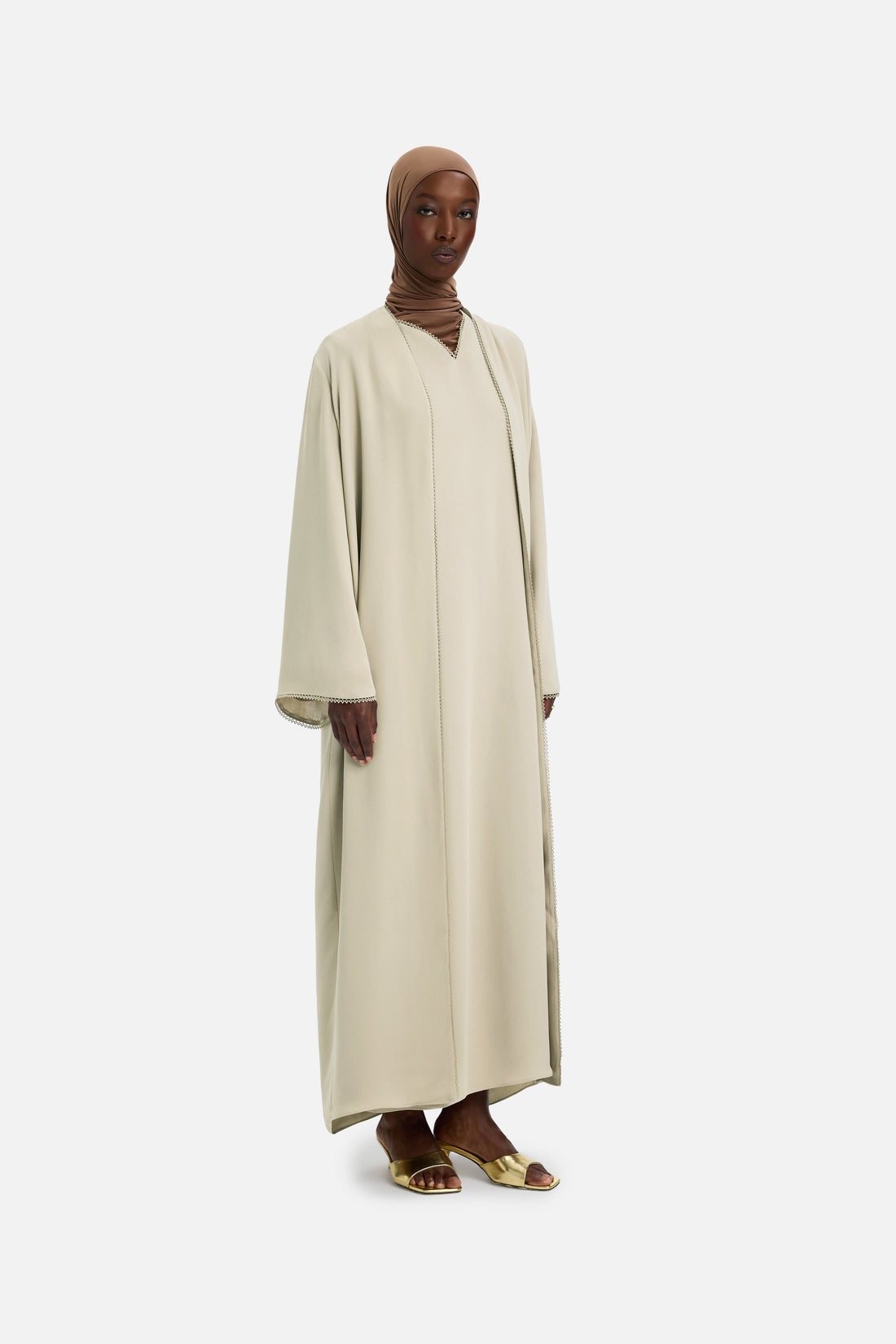 Picot Edge Abaya | Zand