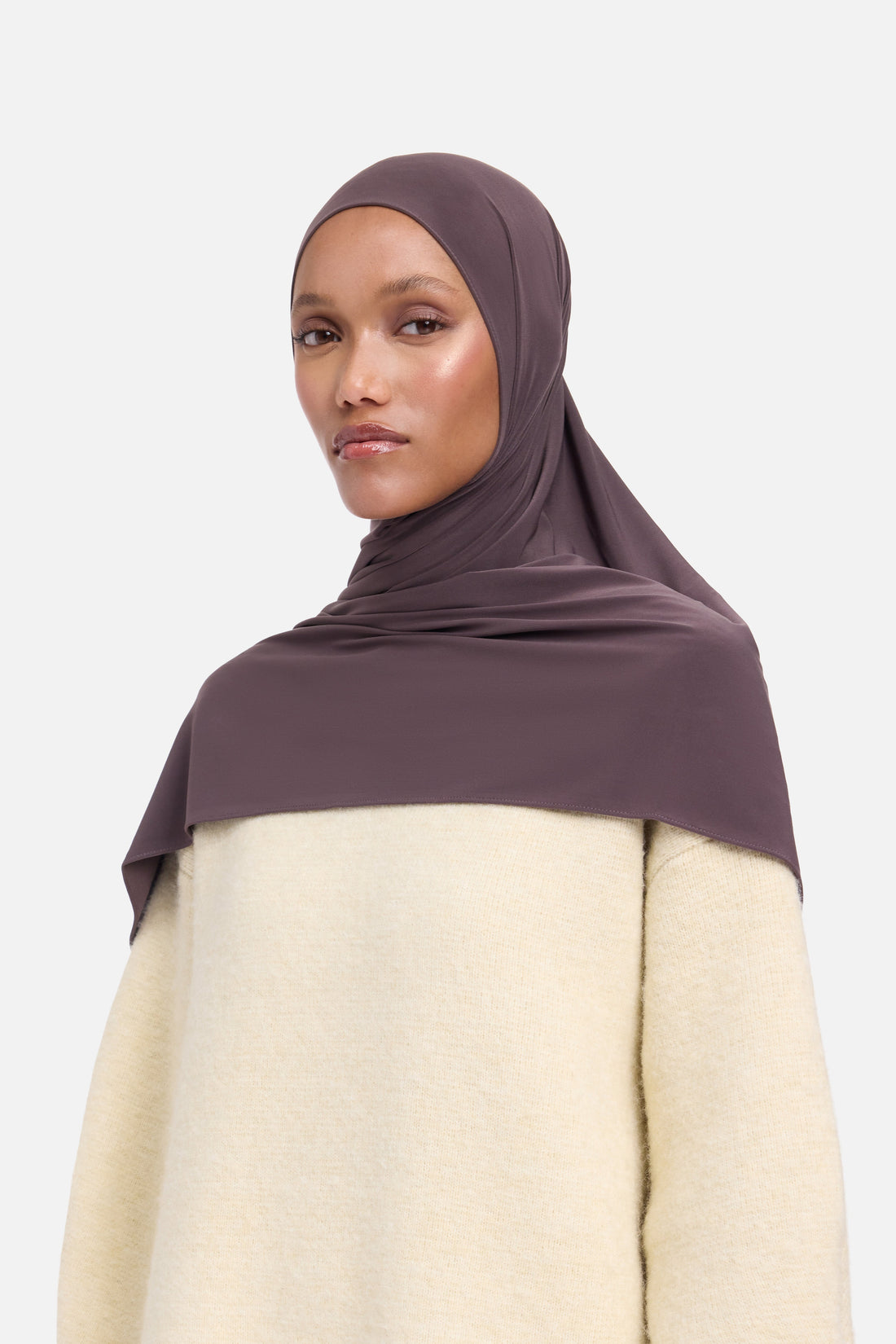 Premium Jersey Sjaal | Aubergine