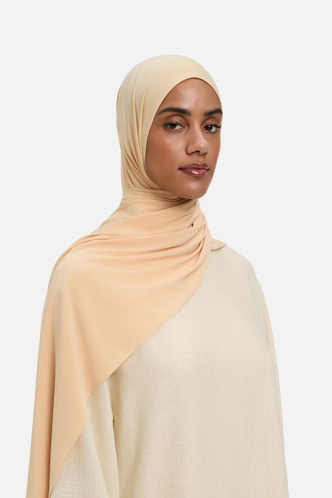 Premium Jersey Sjaal | Beige Roze