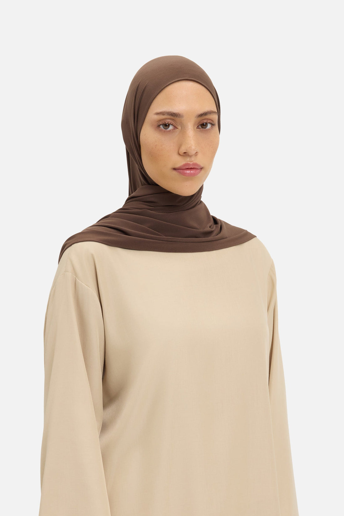 Premium Jersey Sjaal | Burnt Mocha