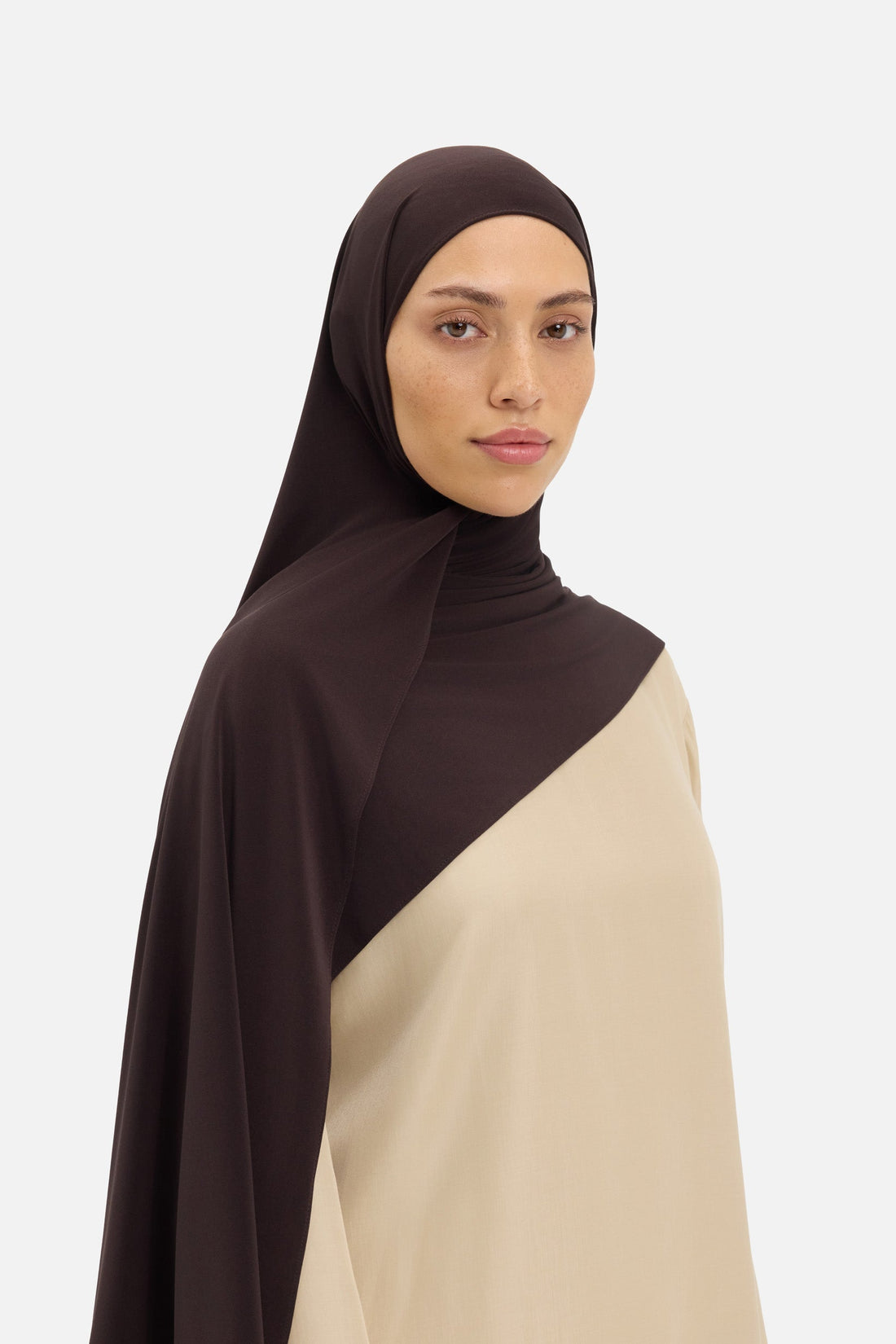 Premium Jersey Sjaal | Donkere Fudge