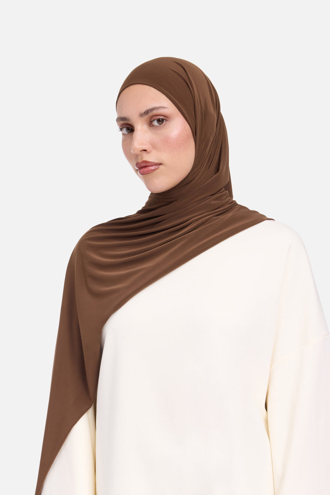 Premium Jersey Hijab | Diepbruin