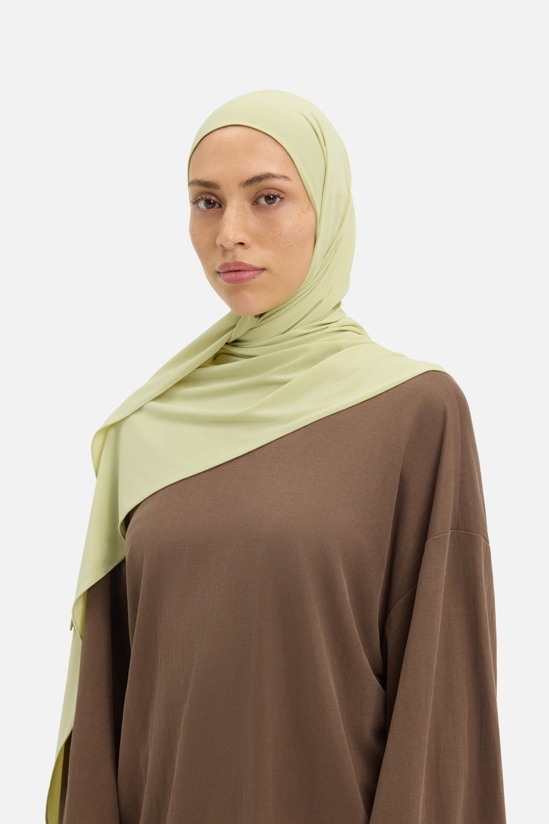 Premium Jersey Sjaal | Iced Olive