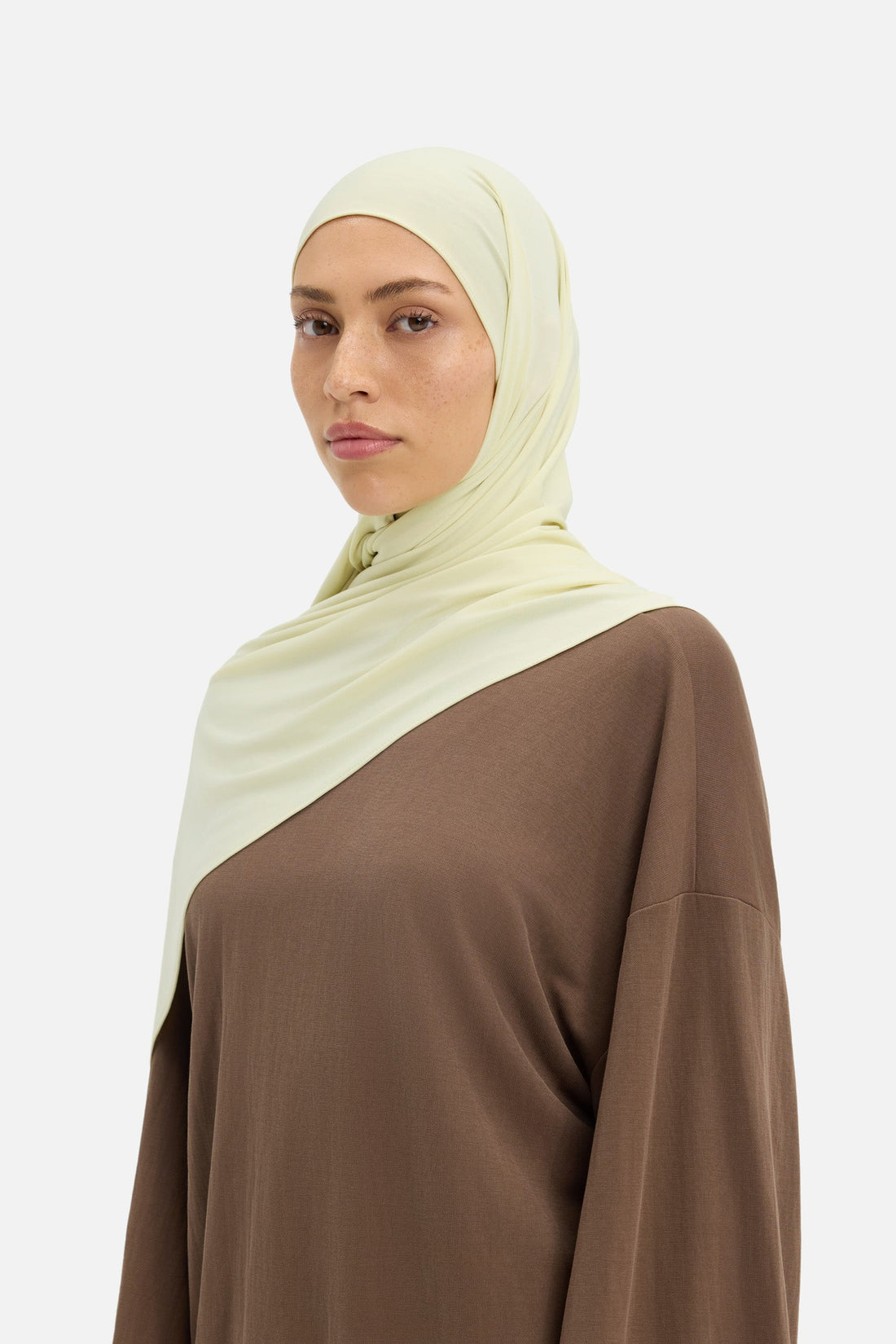 Premium Jersey Sjaal | Licht mos