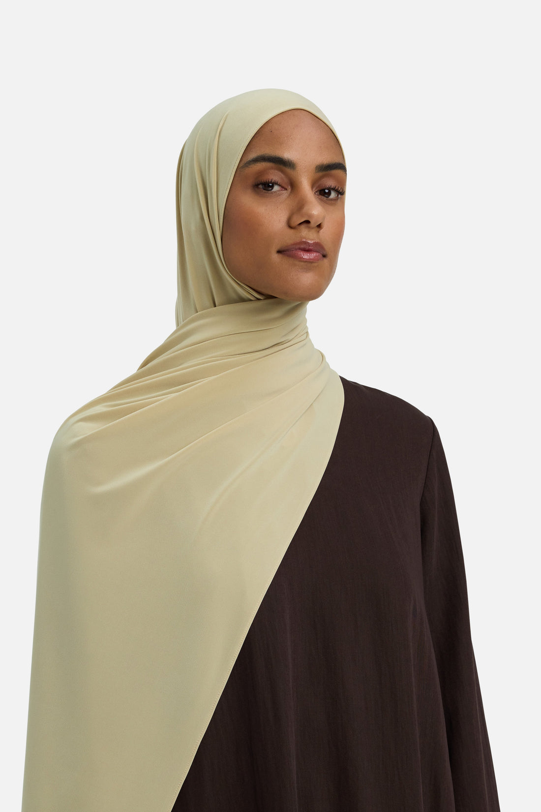 Premium Jersey Sjaal | Macadamia