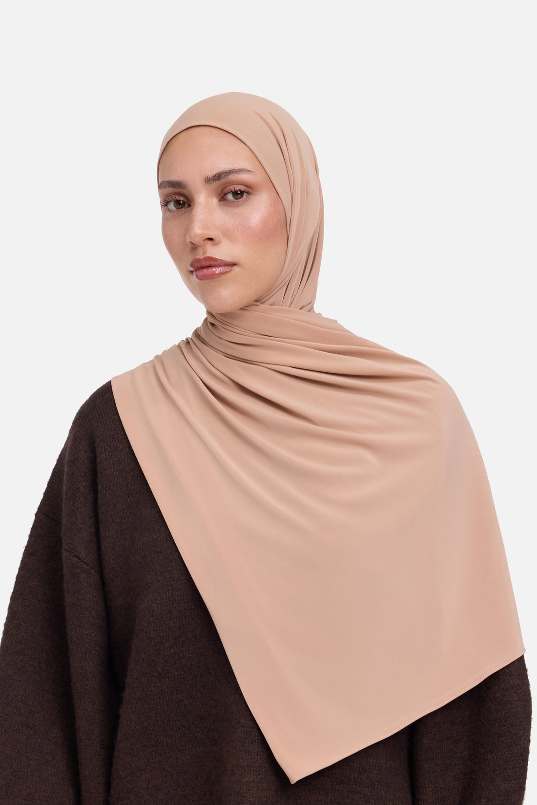 Premium Jersey Sjaal | Poeder