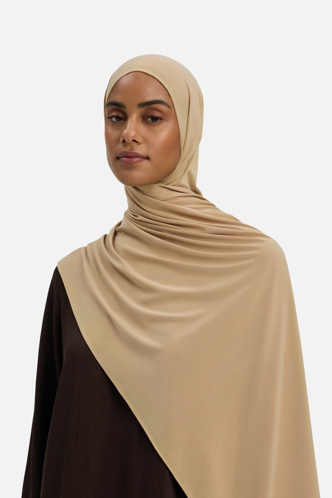 Premium Jersey Sjaal | Soft Toffee