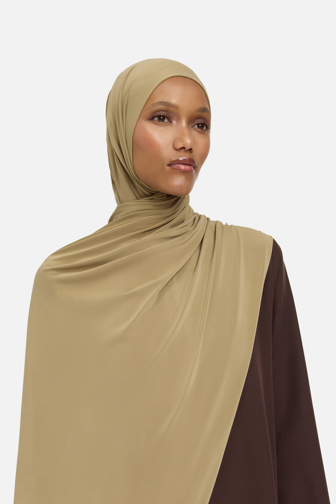 Premium Jersey Sjaal | Houtbruin