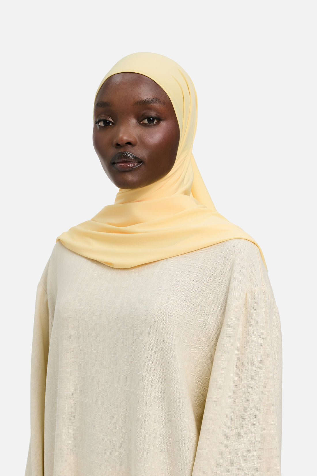 Premium Jersey Hijab | Geel Zonlicht
