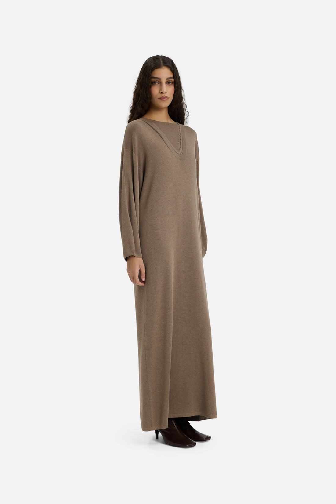 Casual Gebreide Jurk | Oud