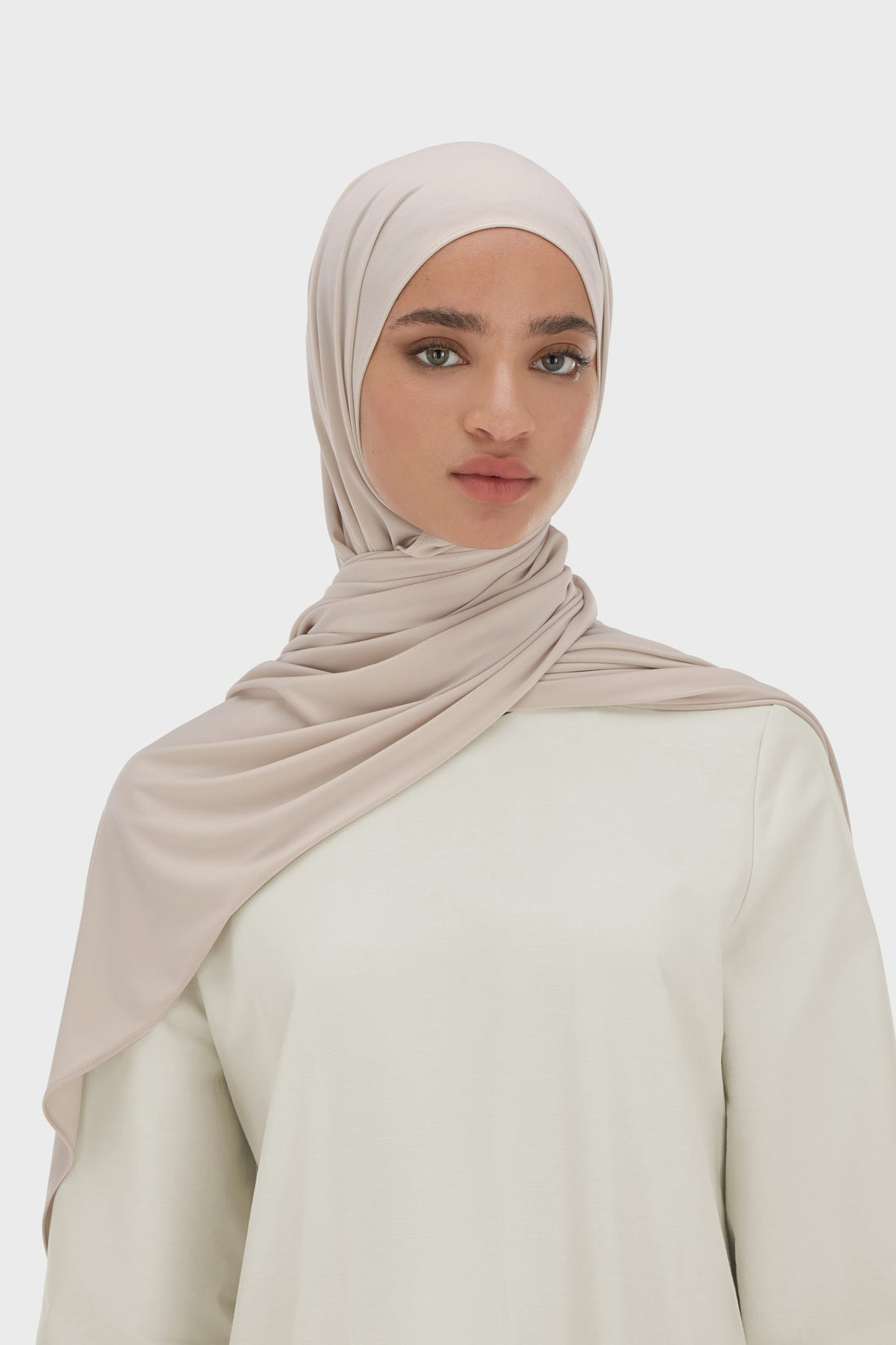 Premium Jersey Écharpe | Grey Tan