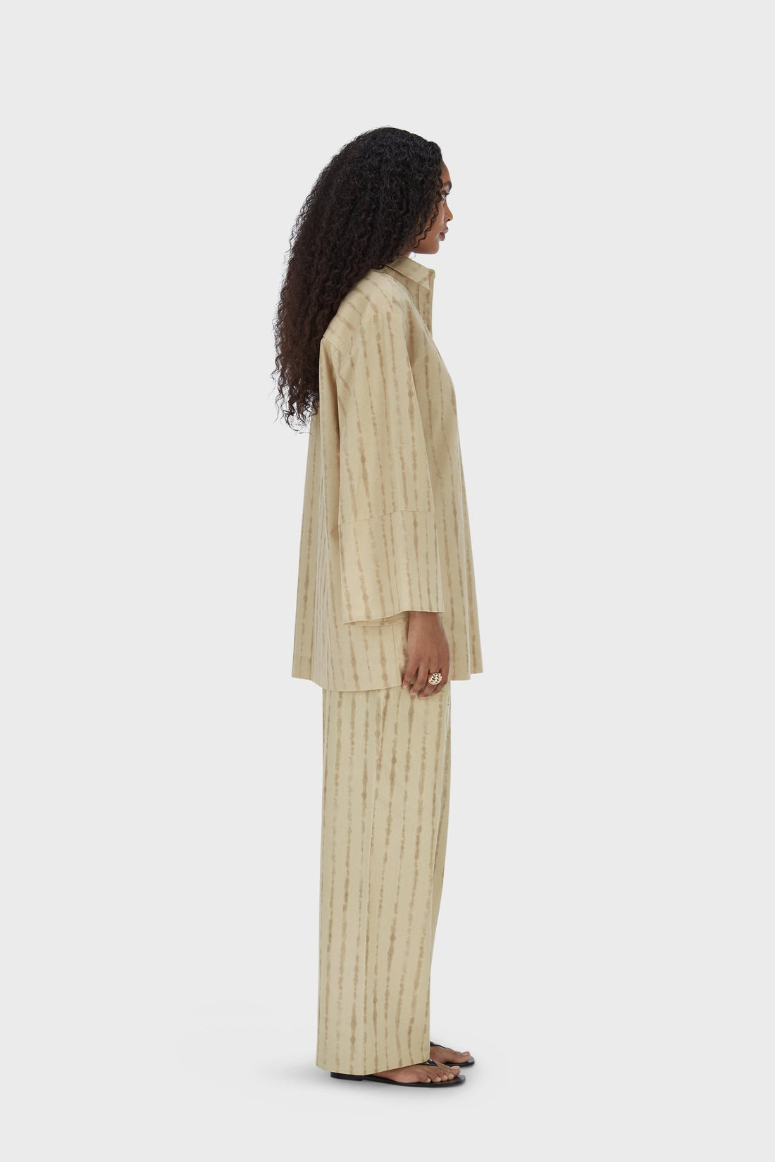 Shibori Broek | Brown Rice