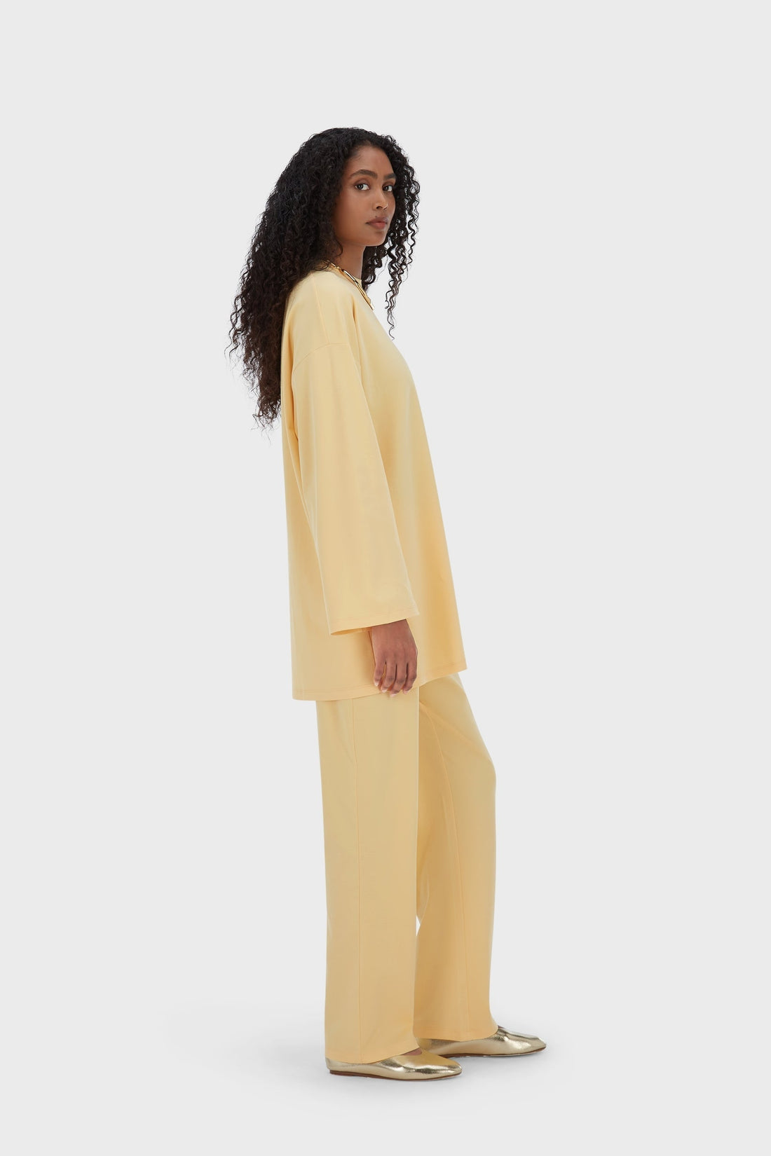 Zomerse jersey top | Zonsonderganggeel