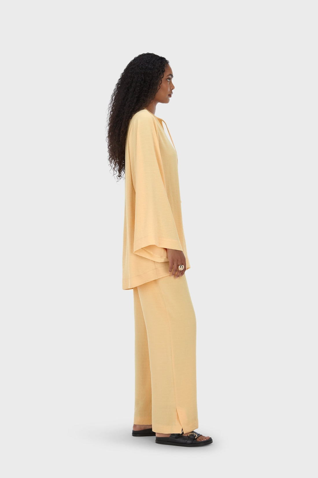 Gestreept Zomerbroek | Sunset Yellow