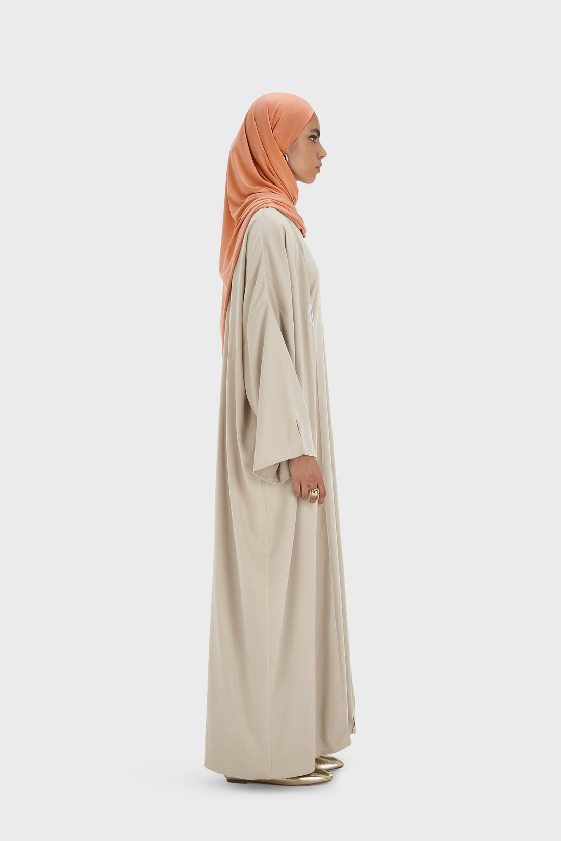 Geweven Abaya Normaal | Mosgrijs