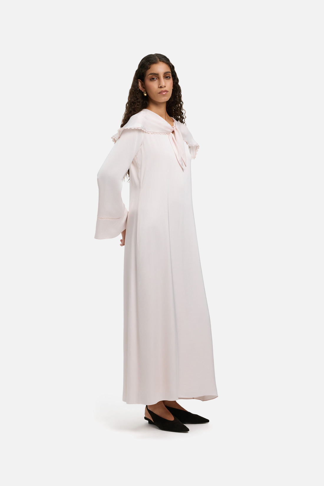 Detailjurk met sjaal | Meringue