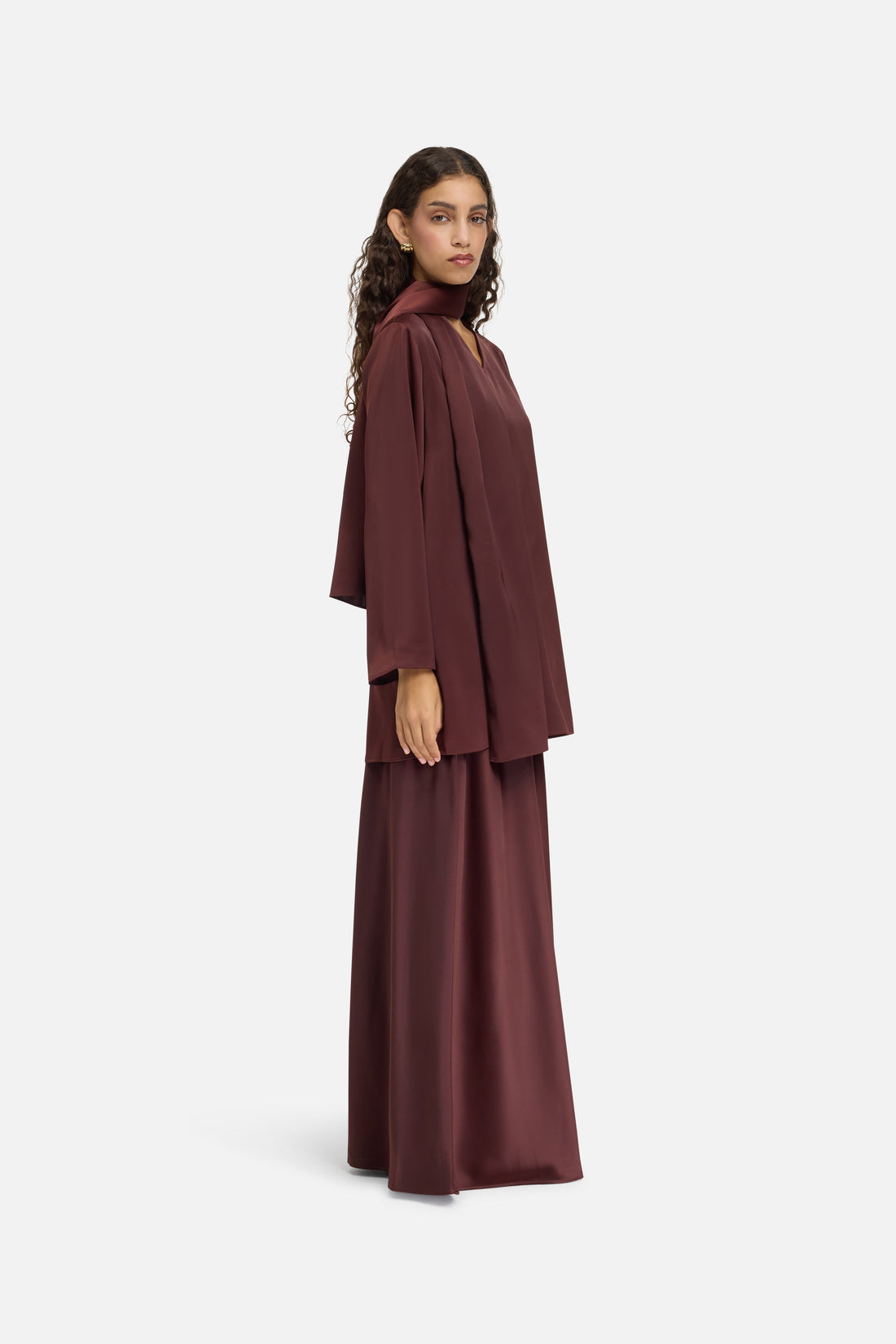 Sjaal Blouse | Donkere Kers