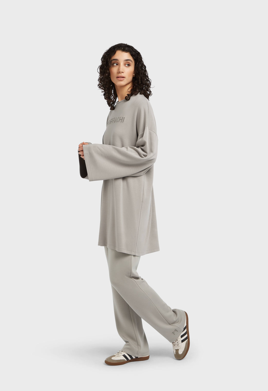 Zachte Rayonne Broek | Pebble