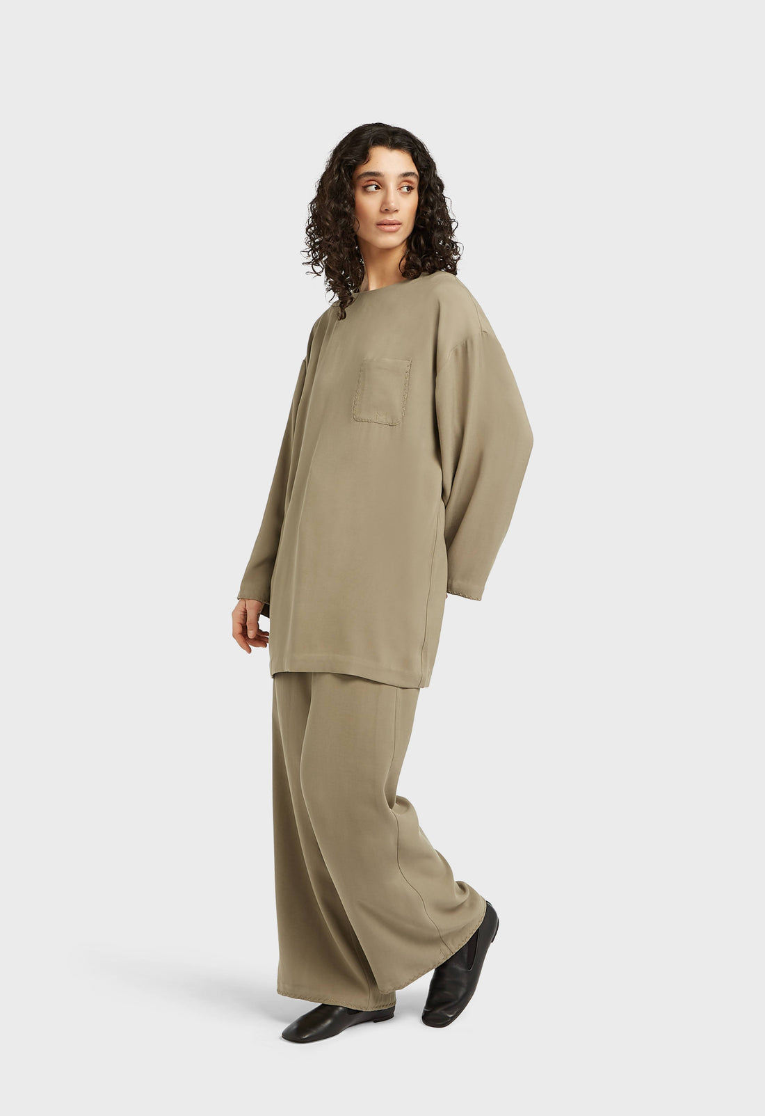 Doux Tissé Getailleerde Broek | Desert Brown
