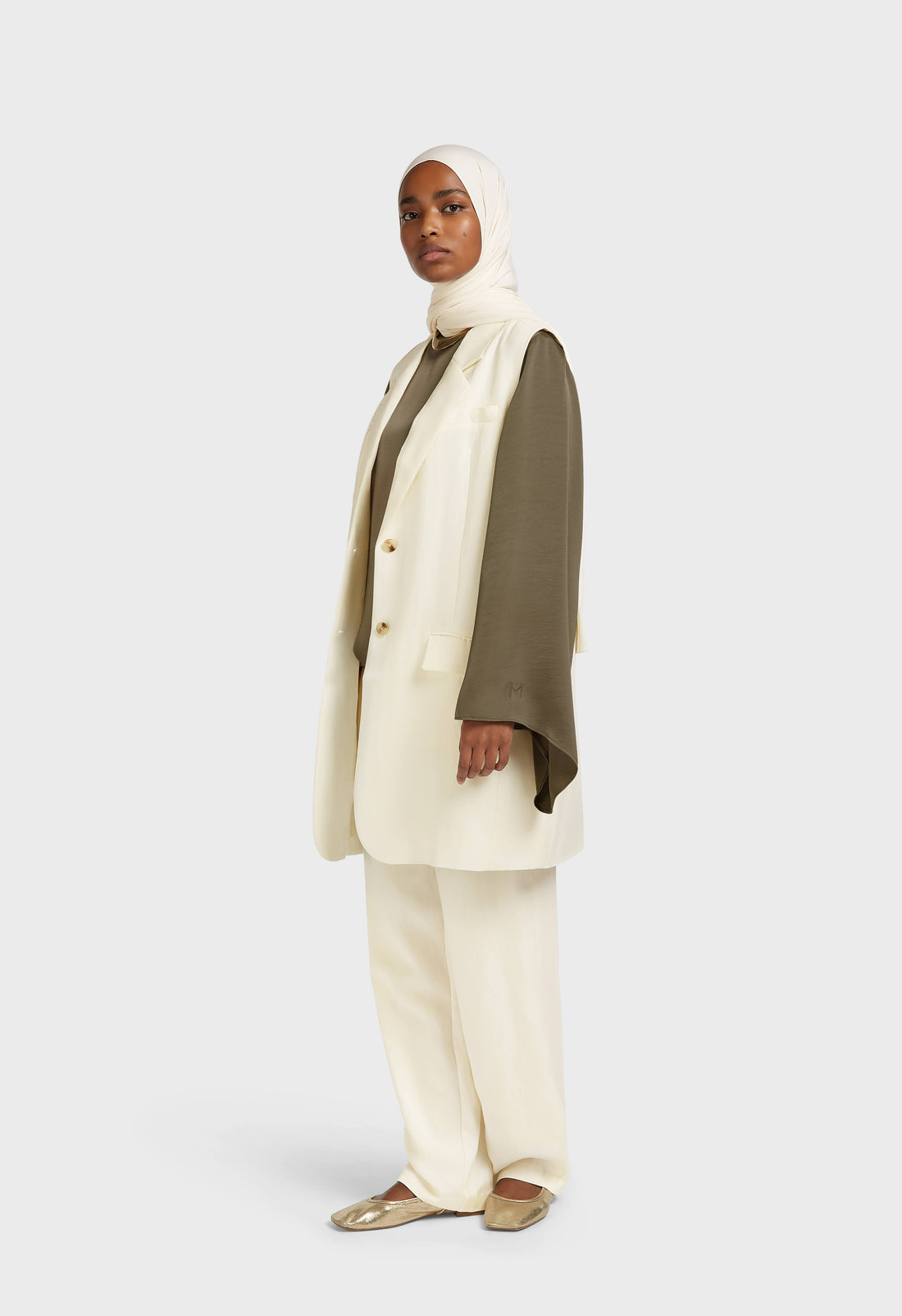 Gestructureerd gilet | Off White