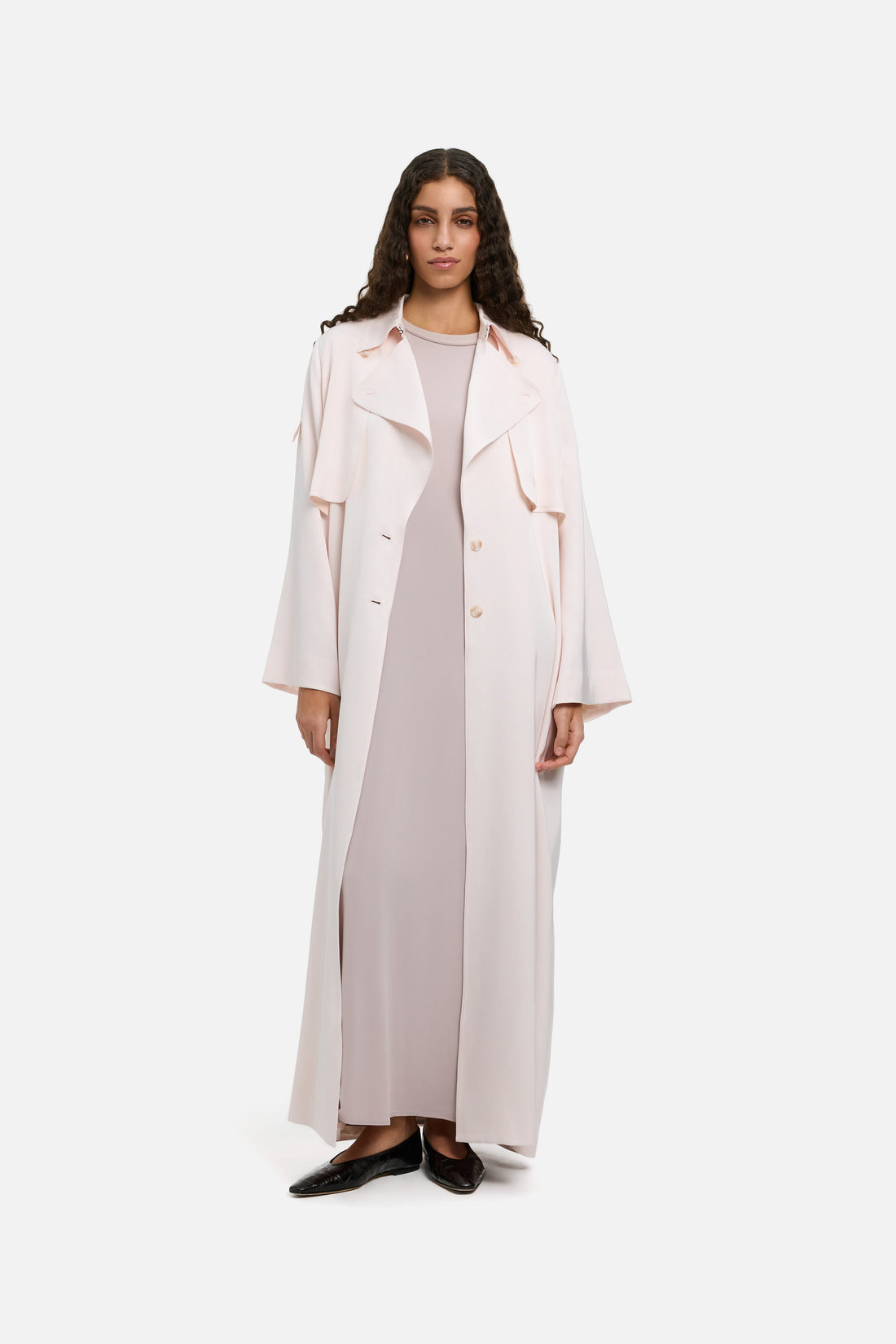 Zomer Trench Abaya | Meringue