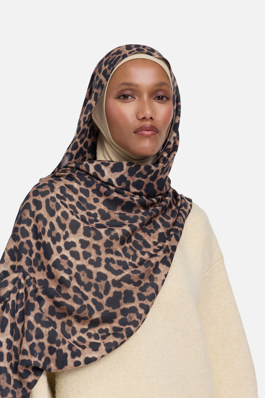 Gewichtloze Geweven Sjaal | Leopard