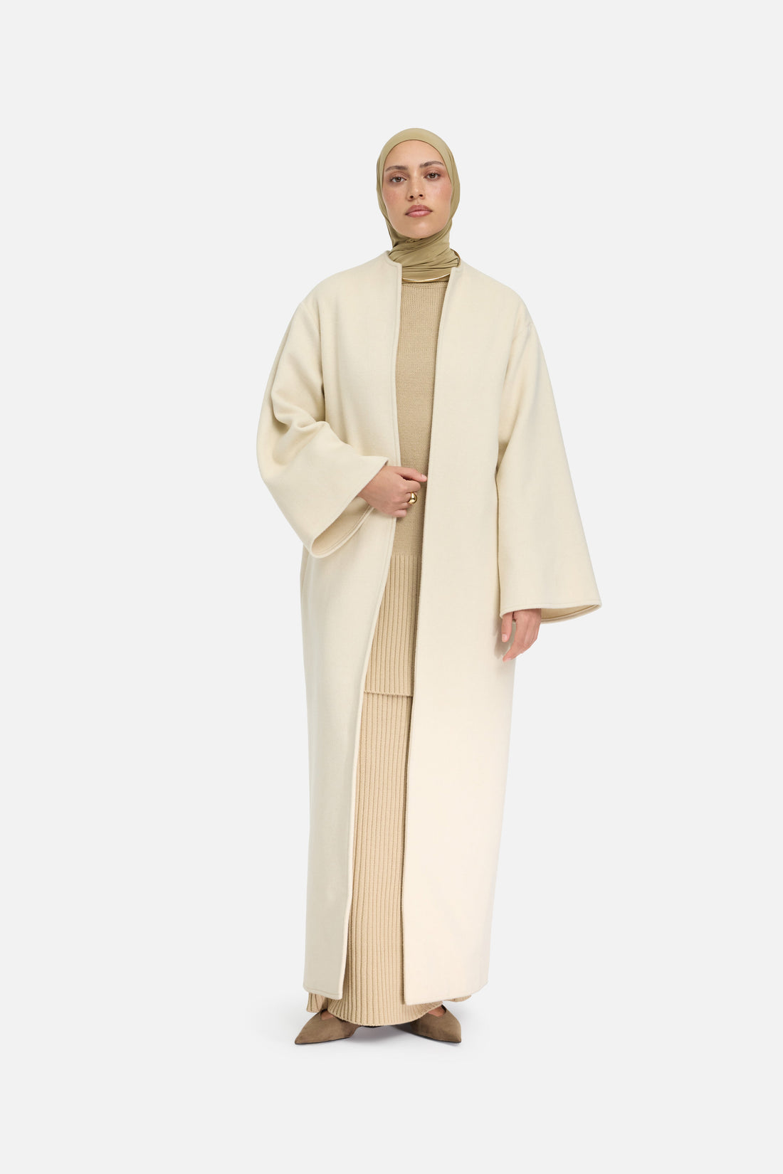 Wolmix Abaya | Cloud White