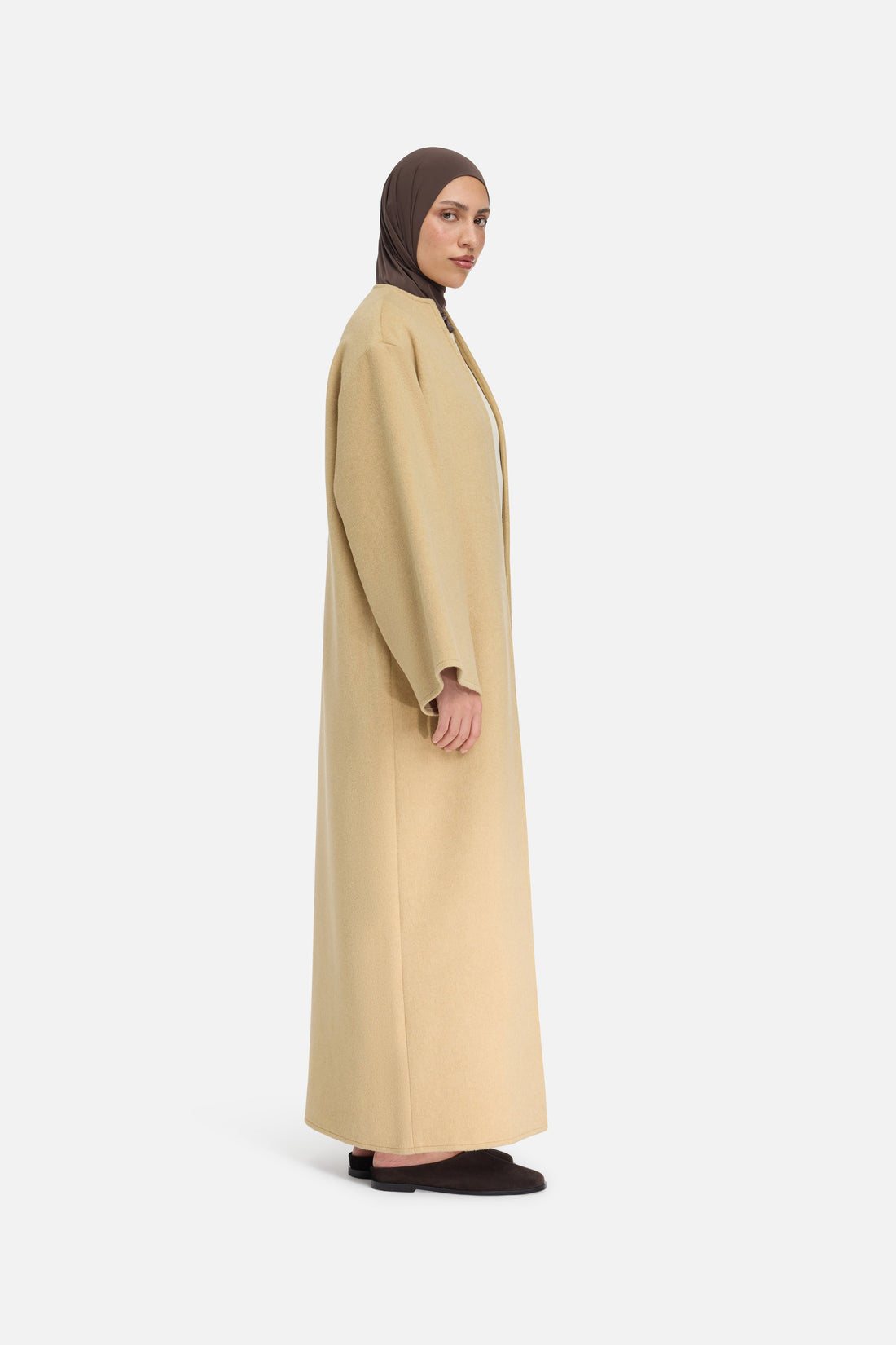 Abaya van wolmix | Desert Clay