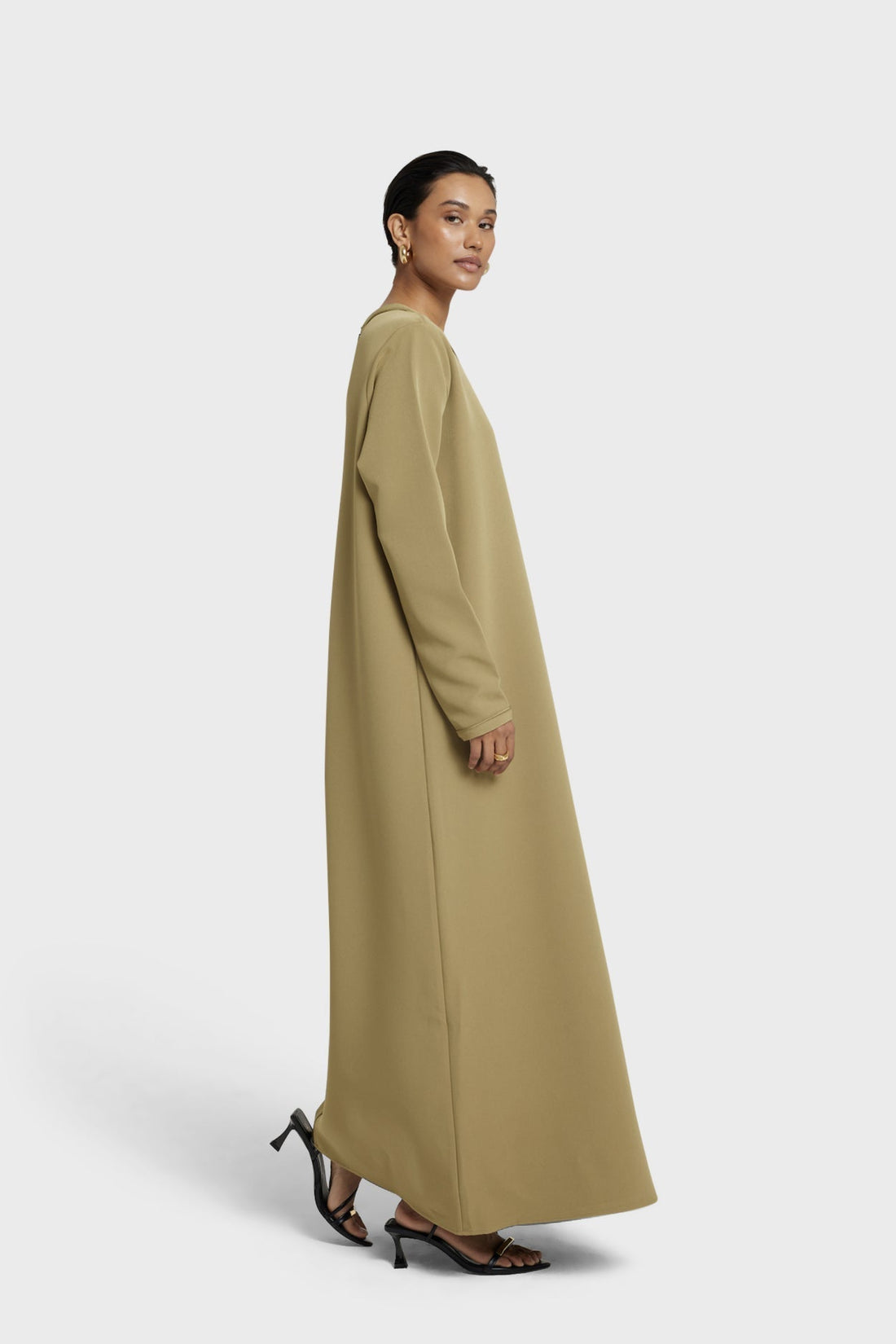 Essentiel Jurk | Kakigroen