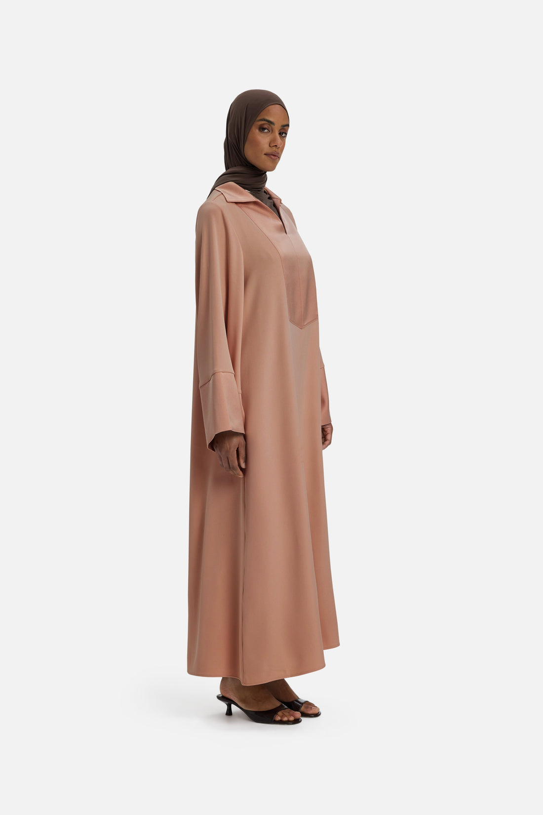Reguliere Kaftan Jurk | Zacht Bordeaux